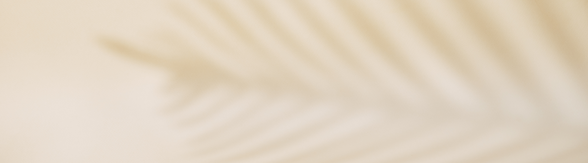 banner fondo beige con sobra de palma proyectada FARMA DORSCH