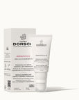 Envase y caja de crema hidratante antiedad Oil free con retinol, vitamina D, biomoléculas del olivo y vitamina E FARMA DORSCH para cara, cuello y escote.