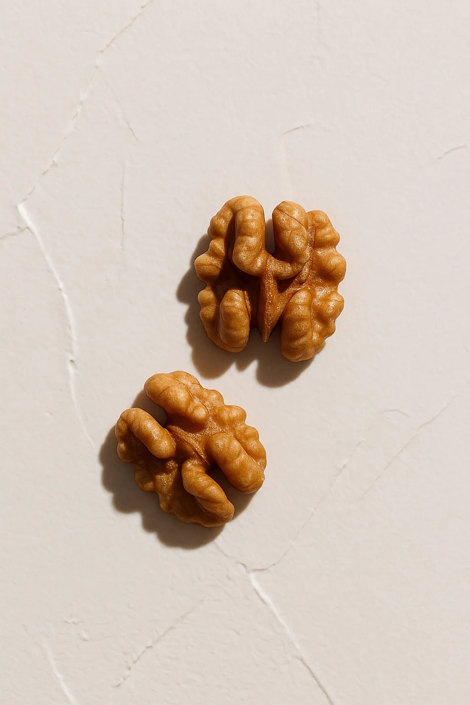 Ingrediente activo Zinc Farma Dorsch con propiedades antibacterianas y reguladoras del sebo para piel grasa sobre fondo blanco suave en cosmetica natural española, Nuez nueces
