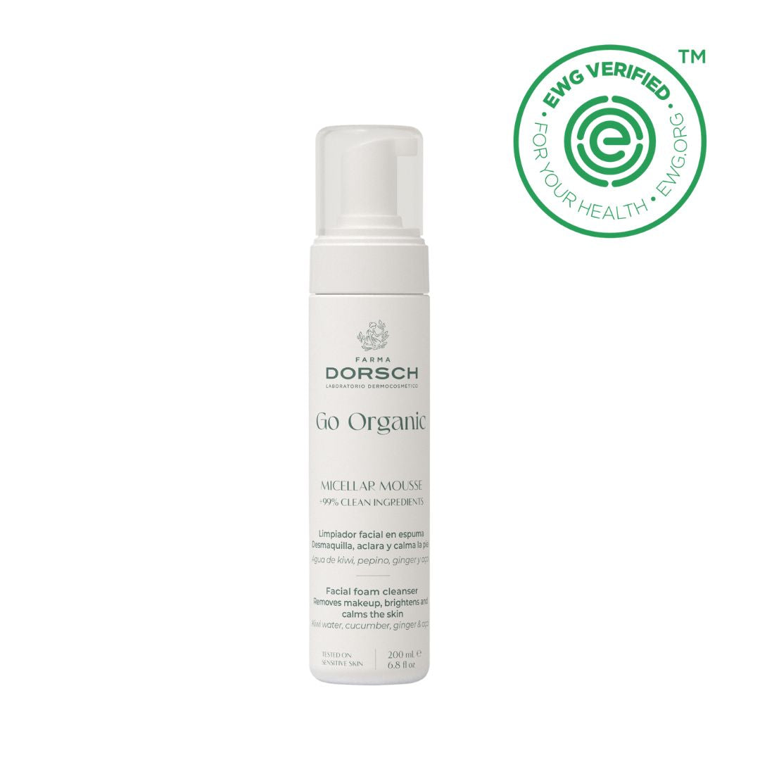 Micellar musse EWG environmental working group envase producto kiwi pepino camomila desmaquillante accion calmante