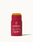 Imagen del protector solar en stick SUN STICK SPF 50+ de FARMA DORSCH, Fotoprotector facial de alta protección con acabado invisible, ideal para reaplicación rápida y precisa sobre zonas sensibles. Apto para todo tipo de piel, incluso sensible. y toda la familia