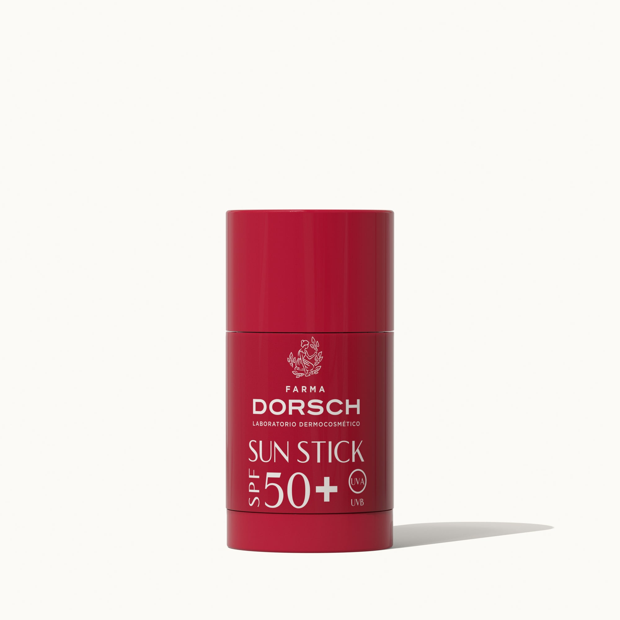 Barra de protección solar en stick factor 50 con vainillin, vitamina E y filtros solares de FARMA DORSCH para cara, cuello y escote, cicatrices, tatuajes y raya del pelo.