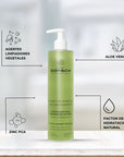 Gel limpiador facial DERMO CLEANSER GEL de FARMA DORSCH con ingredientes naturales como aloe vera, zinc PCA, agentes limpiadores vegetales y factor de hidratación