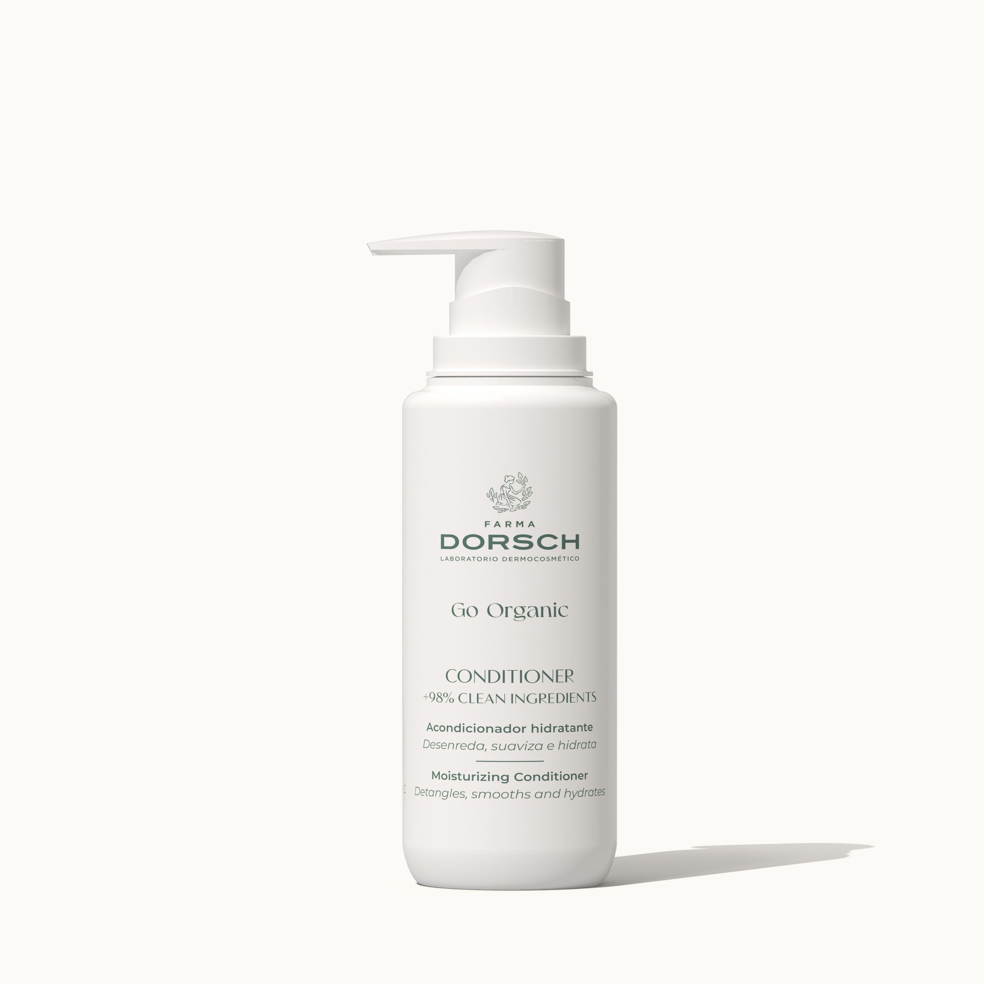 Envase de acondicionador capilar para prevenir y tratar la caída con agentes limpiadores, biotina vitaminas B5 y B6, zinc y aceites de coco y argan  FARMA DORSCH para todo tipo de pelos