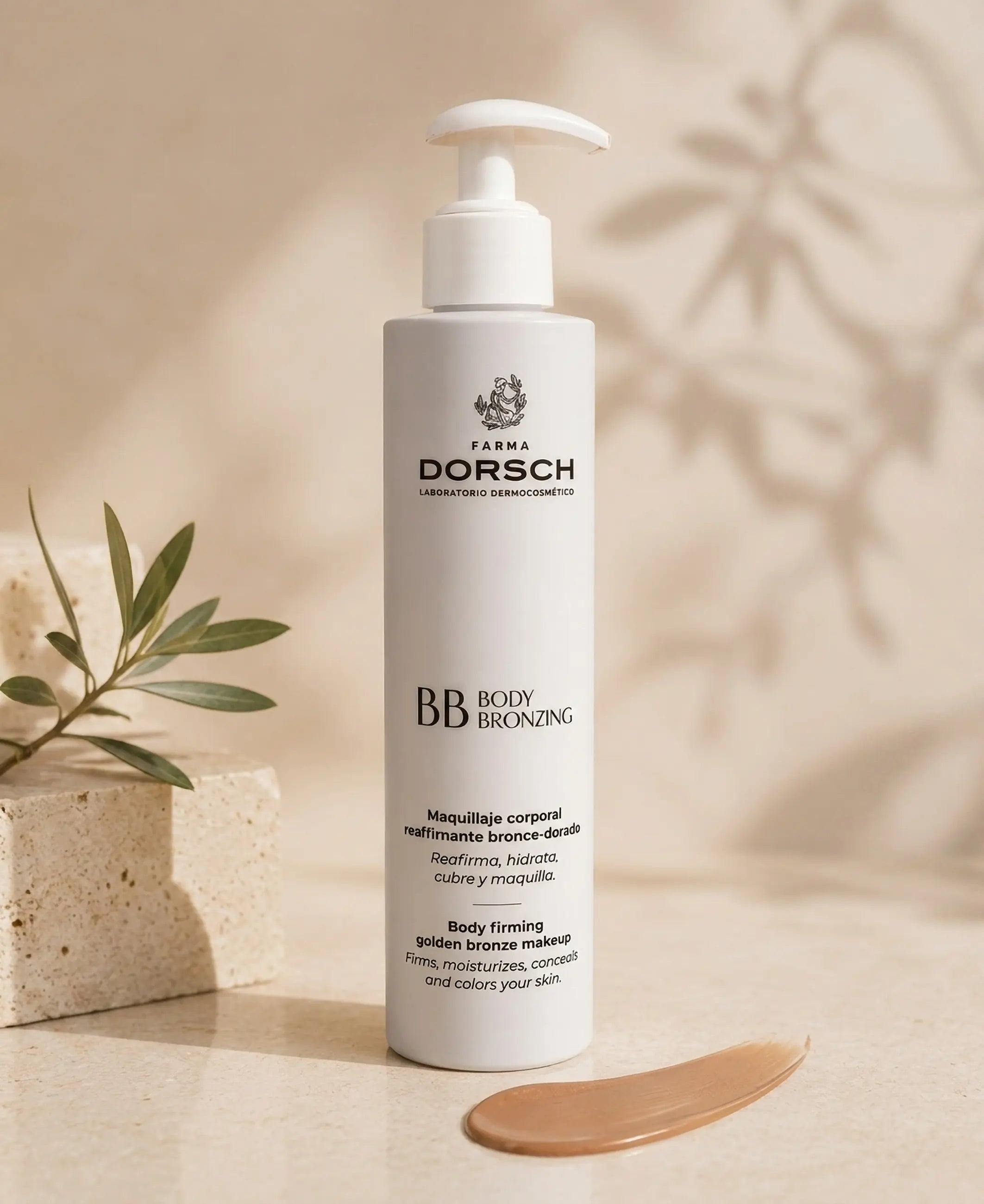 BB BODY BRONZING FARMA DORSCH maquillaje corporal reafirmante para farmacias