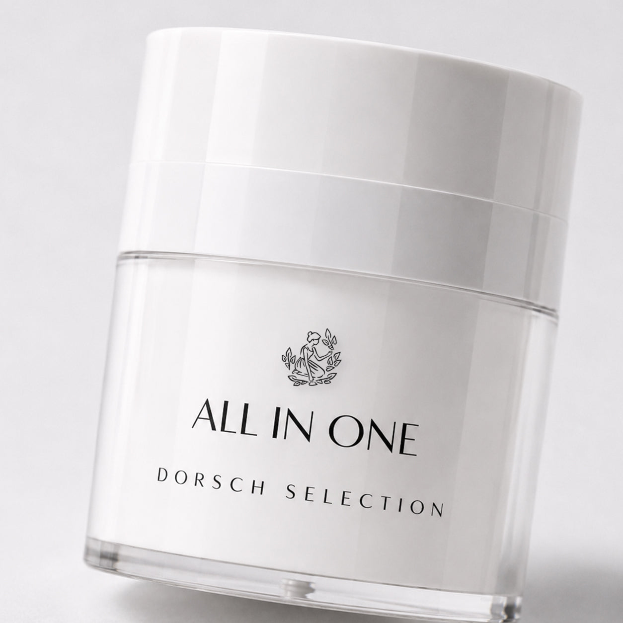 Envase de ALL IN ONE de FARMA DORSCH, tratamiento facial antiedad para piel con arrugas, flacidez o manchas.