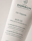 Envase de ALOE GEL de FARMA DORSCH, tratamiento corporal refrescante para piel sensible o expuesta al sol.