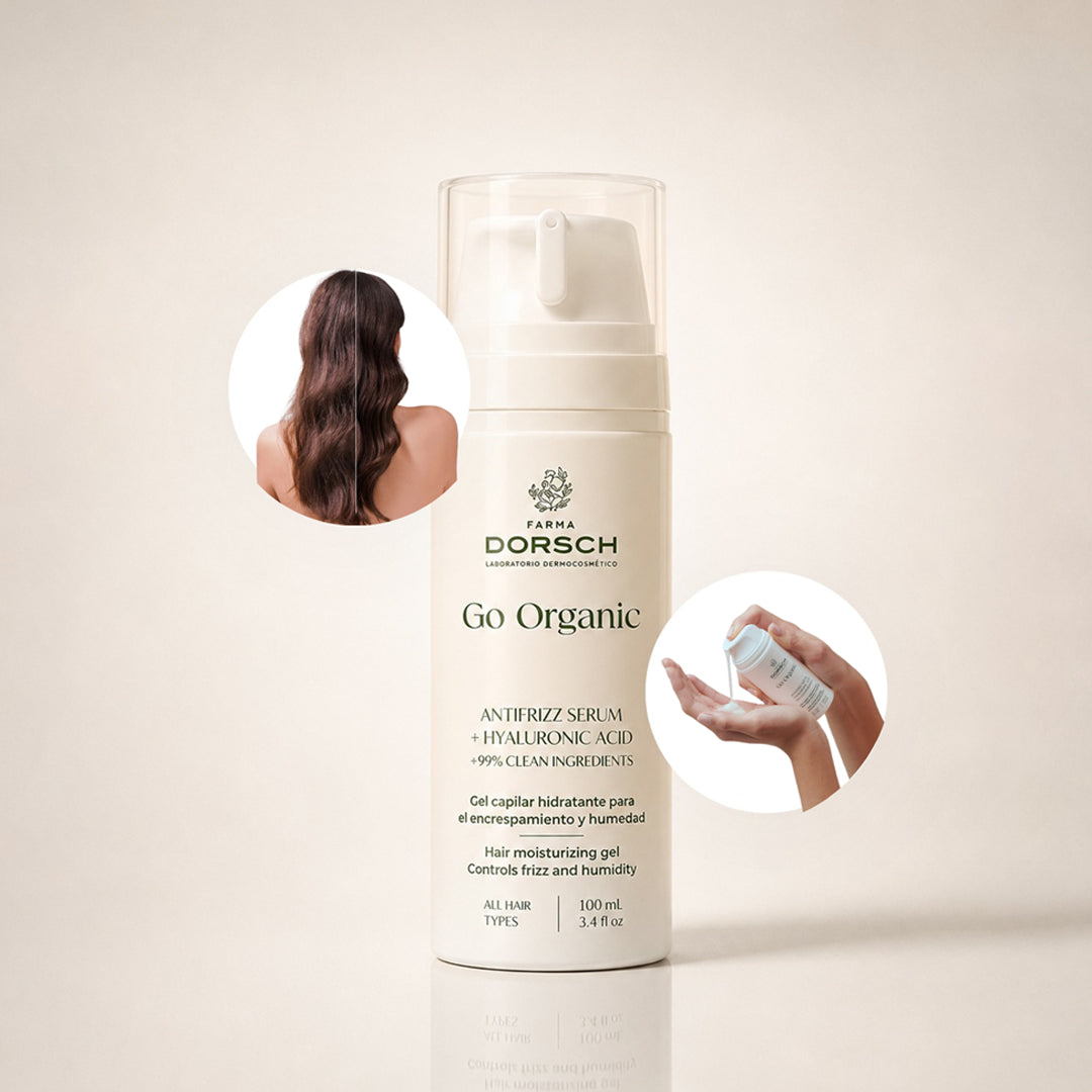 ANTIFRIZZ SERUM de FARMA DORSCH dentro de una rutina capilar para hidratar, suavizar y controlar el frizz.