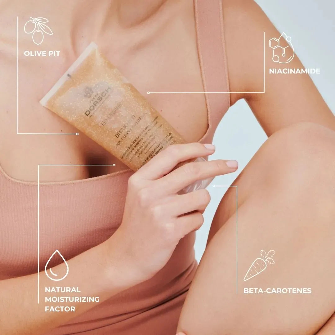 exfoliante Dermopeel FARMA DORSCH con niacinamida y betacarotenos para renovar e hidratar la piel
