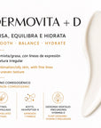 DERMOVITA + D  de FARMA DORSCH, crema hidratante facial con retinol, hexapétalos, exosomas pro vitamina D y no comedogénica. Alisa, equilibra e hidrata la piel
