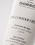 Envase de EYE CONTOUR CREAM de FARMA DORSCH, tratamiento específico para arrugas, bolsas y ojeras del contorno de ojos.