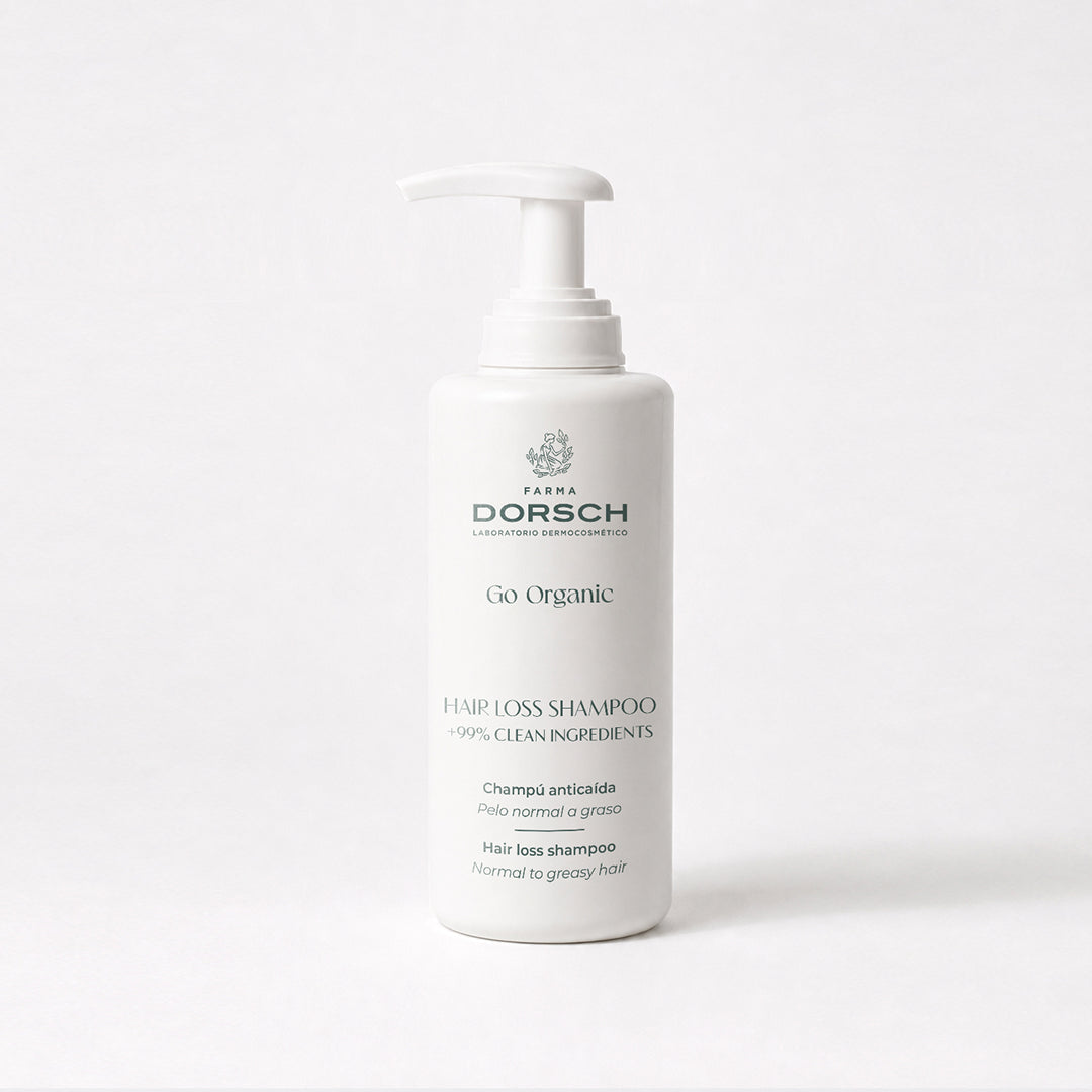 HAIR LOSS SHAMPOO 500 ml de FARMA DORSCH, champú fortalecedor para cabello con tendencia a la caída.