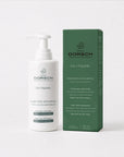 Envase con caja de HAIR LOSS SHAMPOO de FARMA DORSCH, champú fortalecedor para cabello seco con tendencia a la caída.