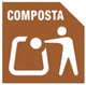 icono de contenedor de residuos orgánicos composta