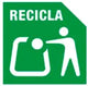 icono de reciclaje de vidrio