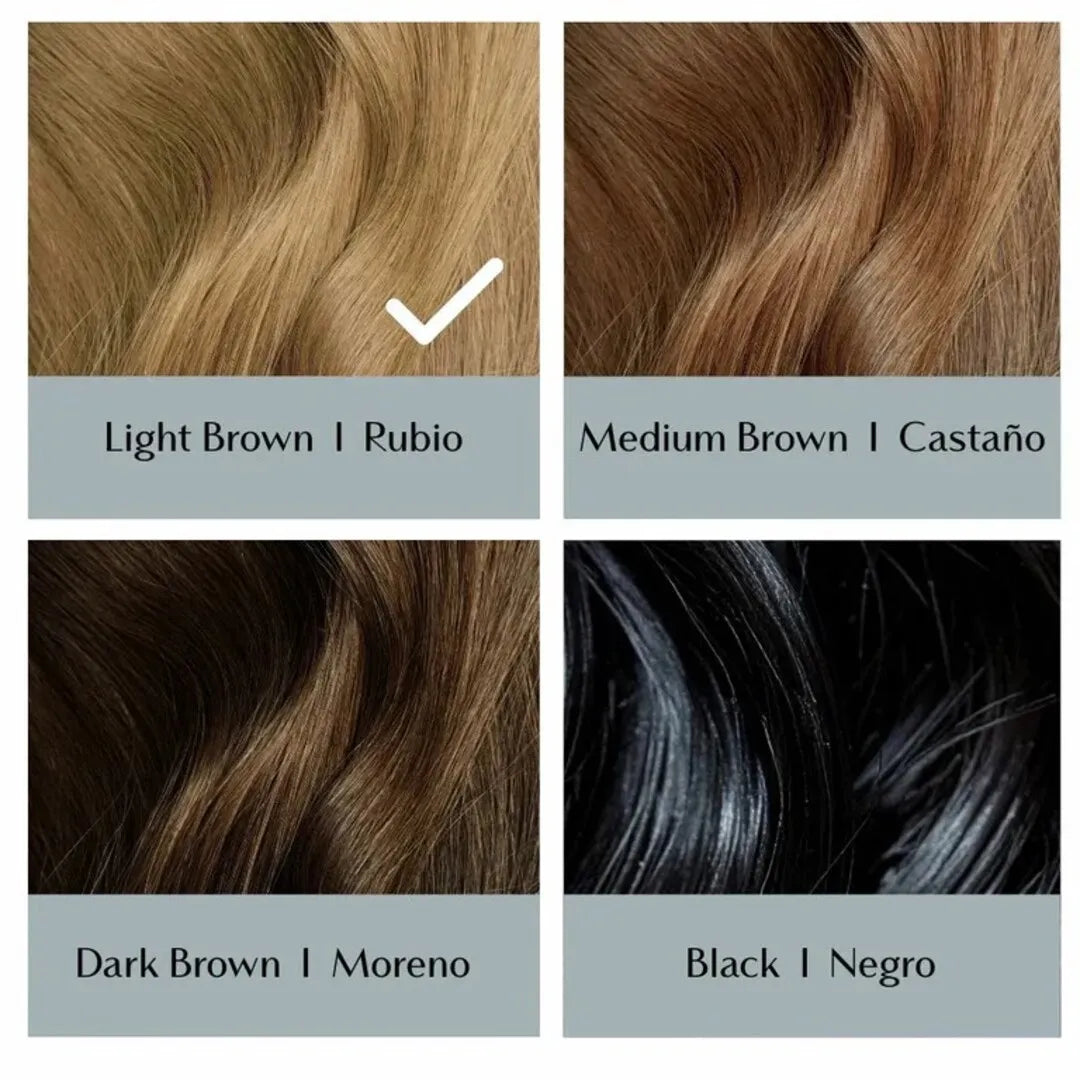 Cubre canas de FARMA DORSCH en stick. Fácil de usar y de llevar.  Aporta efecto de densidad en raíces finas. Ayuda a “rellenar” visualmente zonas ralas. Color  claro para pelo rubio.