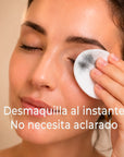 Desmaquilla cara, ojos y labios en un momento con MICELLAR MOUSSE de FARMA DORSCH. El Mousse micelar en espuma que no necesita aclarado. Descubre todos tus beneficios.
