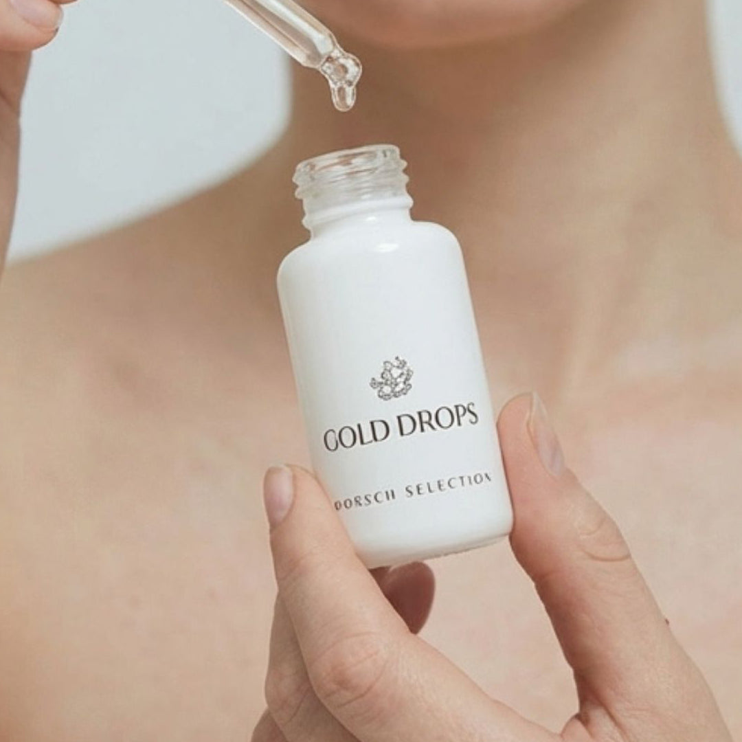 GOLD DROPS de FARMA DORSCH, aceite facial con retinol vegetal para hidratar, iluminar y reafirmar la piel.