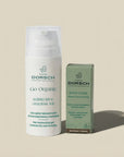Pack de dos productos que son el Antifrizz y el cubrecana/Root cover castaño oscuro de FARMA DORSCH
