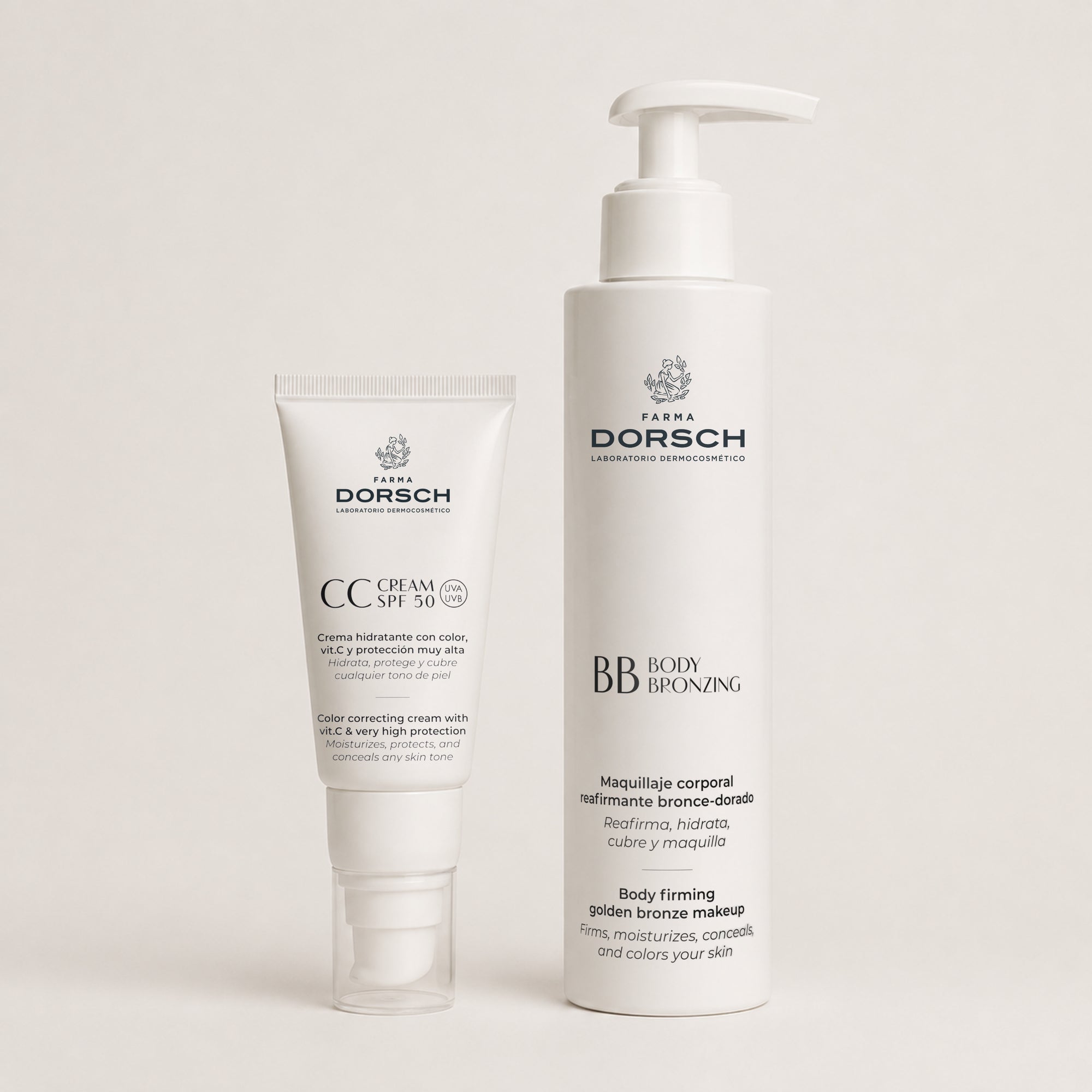 Pack Color Cara y Cuerpo CC CREAM SPF 50 + BB BODY BRONZING