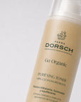 Envase de PURIFYING TONER de FARMA DORSCH, tónico facial para piel con brillos, poros o tendencia acneica.