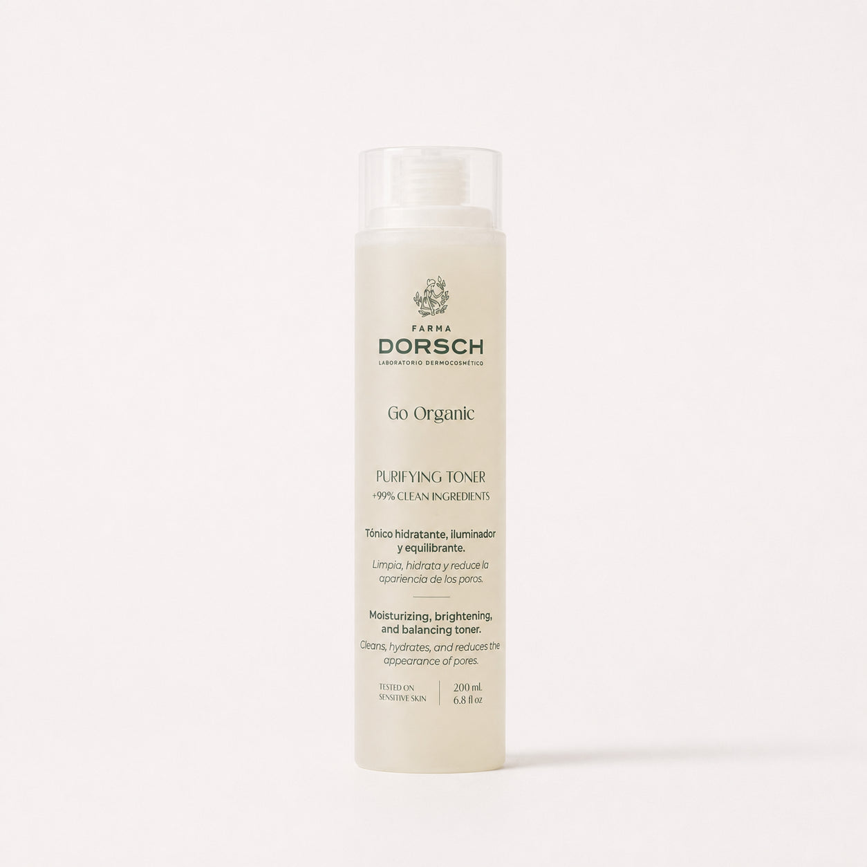 PURIFYING TONER de FARMA DORSCH, tónico facial purificante para equilibrar, refrescar y cuidar la piel mixta o grasa.