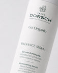 Envase de RADIANCE SERUM de FARMA DORSCH, tratamiento facial para piel apagada, deshidratada o con falta de luz.