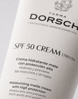 SPF50 de FARMA DORSCH, protector solar facial de alta protección para cuidar la piel frente al sol.