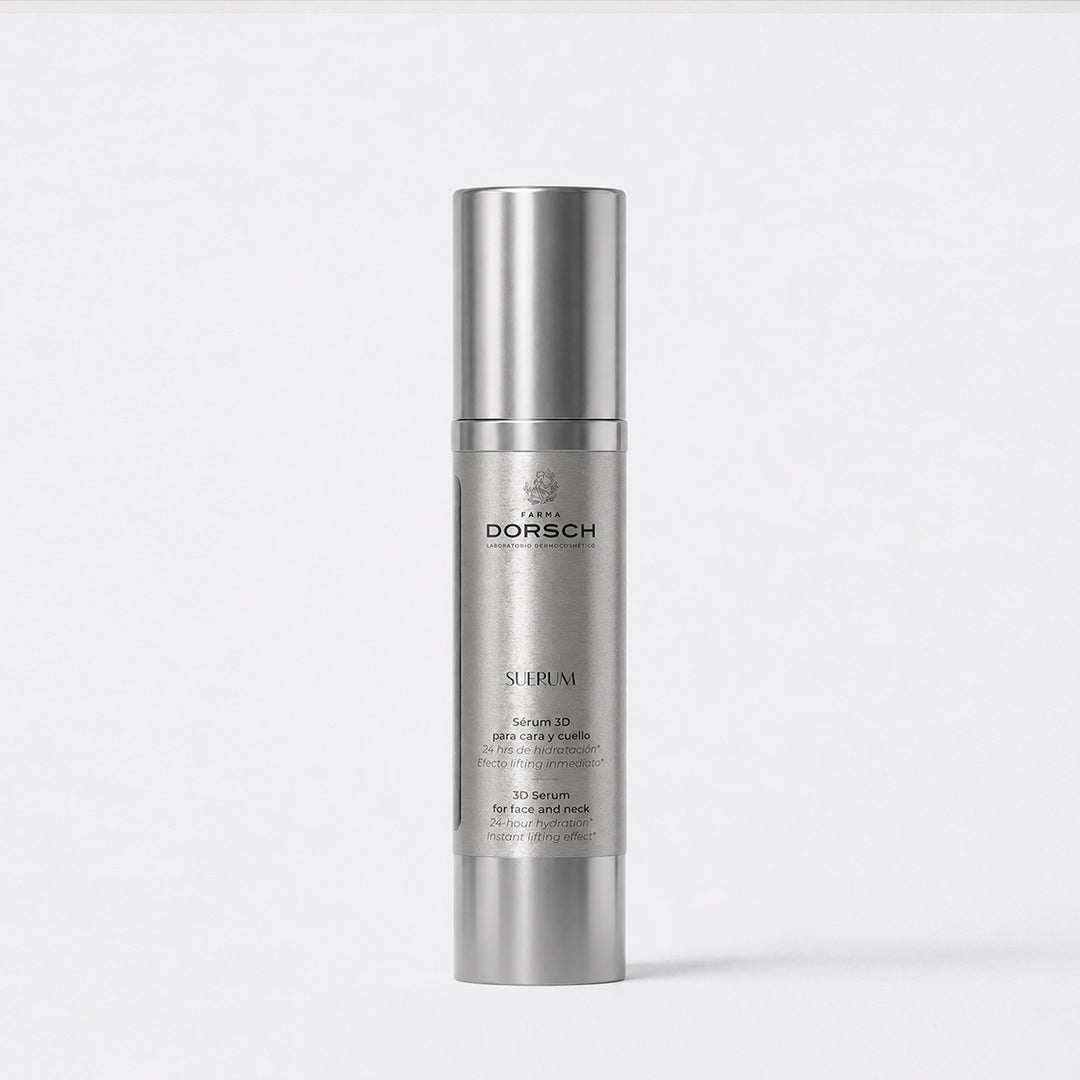 SUERUM de FARMA DORSCH, sérum facial hidratante para mejorar luminosidad, firmeza y textura de la piel.