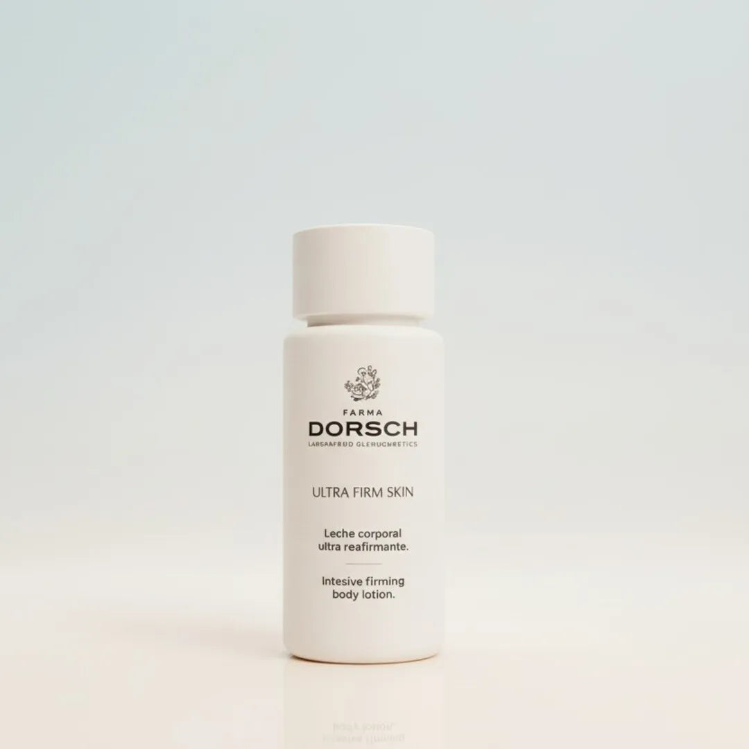 Producto Ultra Firma Skin en tamaño mini talla/ formato viaje de FARMA DORSCH sobre un fondo blanco