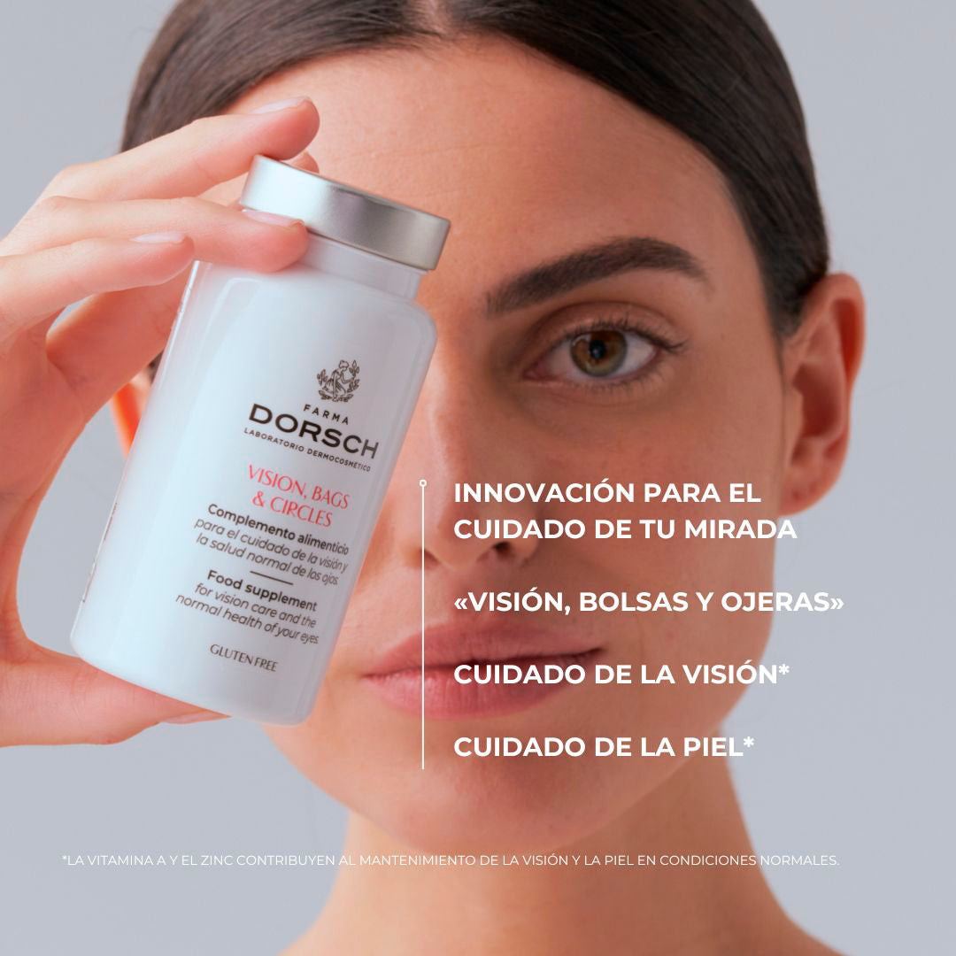 Beneficios de tomar una pastilla de VISION, BAGAS and CIRCLES (Visión, bolsas y ojeras) de FARMA DORSCH