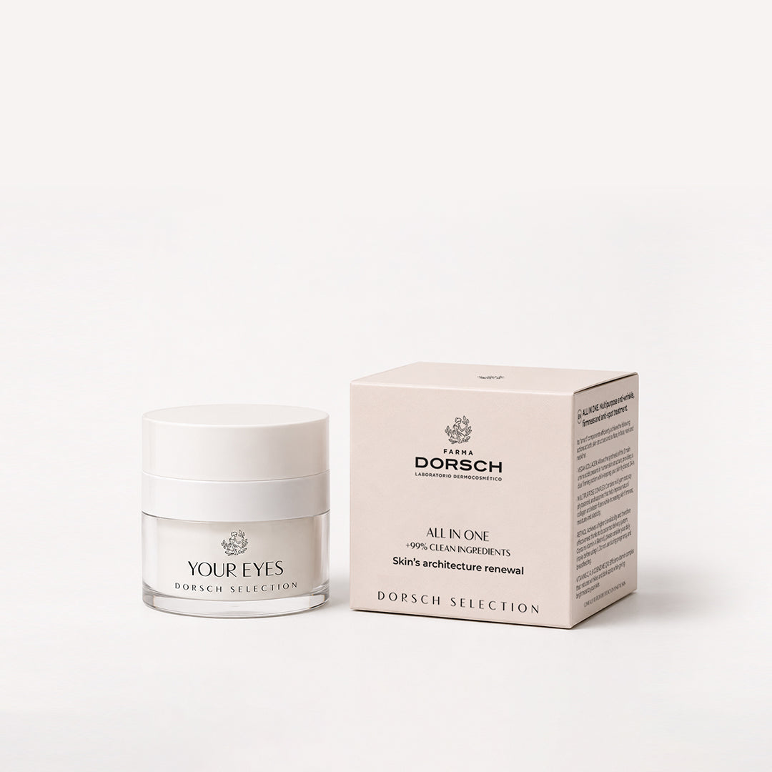 Envase de YOUR EYES de FARMA DORSCH, tratamiento para el contorno de ojos con signos de fatiga o edad.