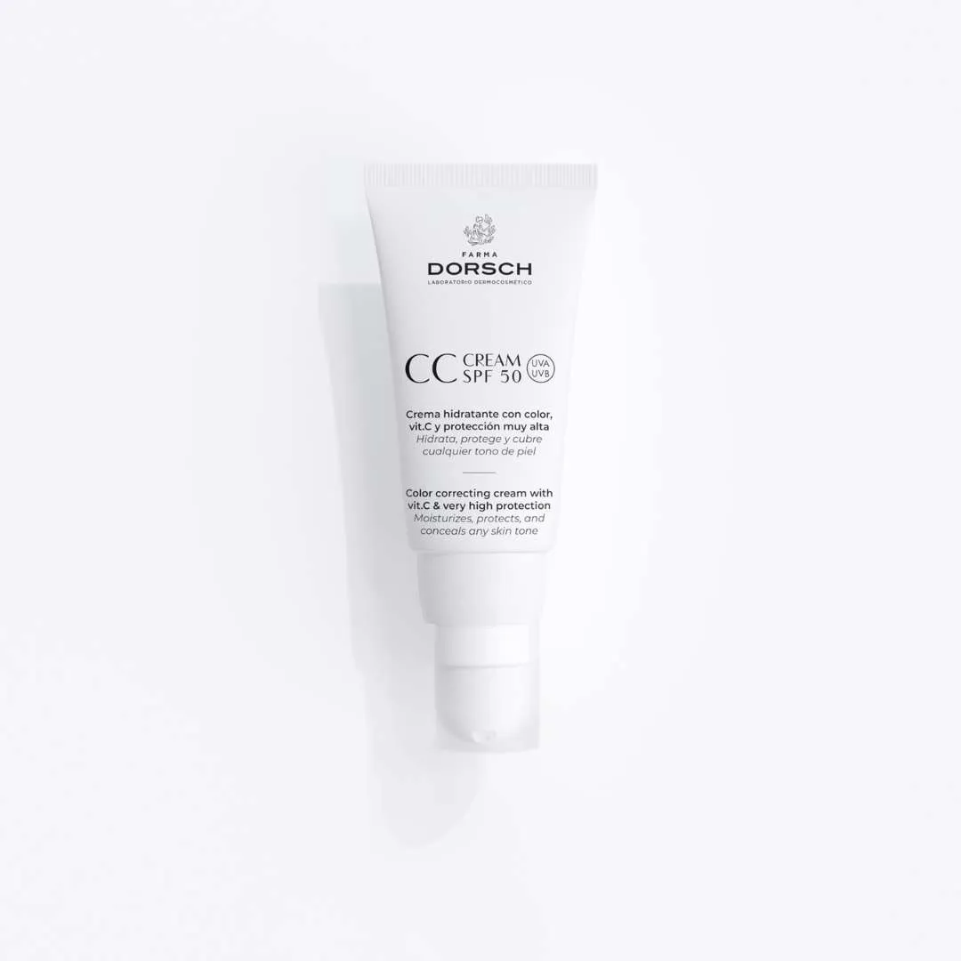 CC Cream SPF 50 crema hidratante antiedad con color y protección solar